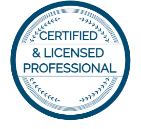 Certified and Licensed Professionals Badge