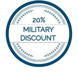 20% Military Discount Badge